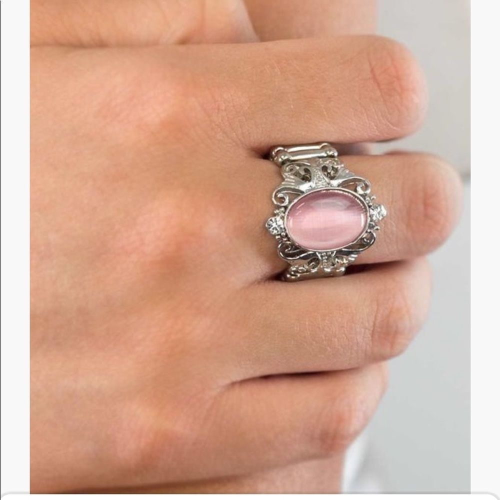 Silver Pink Ring